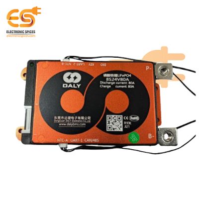 Smart BMS LiFePO4 8S 24V 80A Common Port with Balance